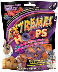 Brown's Extreme Hoops croquants-petits-animaux, stimulent l'instinct de rongement et le plaisir gustatif.