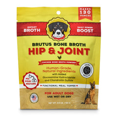 Brutus Bouillon pour Chiens: poudre d os au poulet prête à garnir les repas
