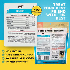 Brutus biscuits sur table, récompense savoureuse pour chien.