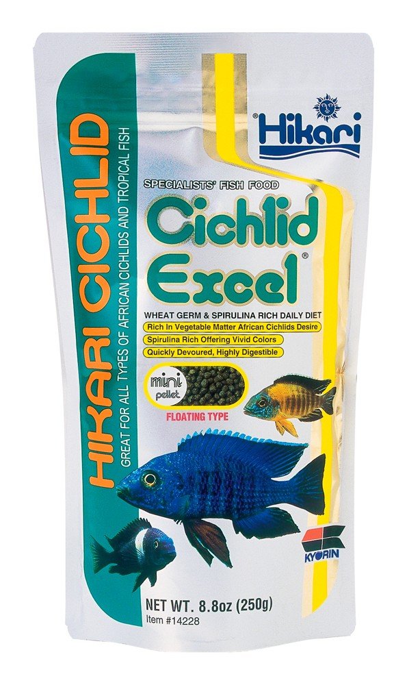 BSVI Hikari Cichlid Excel boulettes flottantes mini: couleur vive et digestion facile.