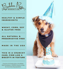 Bubba Rose couper-tranches-service-chien partage facile lors de l'anniversaire