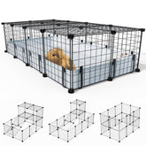 BUCATSTATE cage cochons d’Inde 20 panneaux pour espace sûr et modulable.