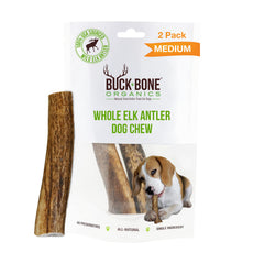 Buck Bone Organics – tranche de corne d'élan pour chiens actifs et robus tes.