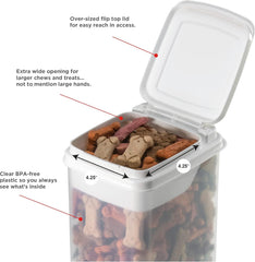 Plastique durable sans BPA Buddeez, sûr pour friandises quotidiennes.