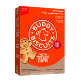 Buddy Biscuits : boîte 450 g au beurre de cacahuète, snack savoureux pour chiens.