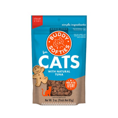 Buddy Biscuits Softies pour chats, thon naturel dans sachet pratique.