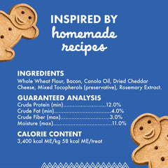 Ingrédients simples Buddy Biscuits, bacon et fromage apportent une saveur savoureuse