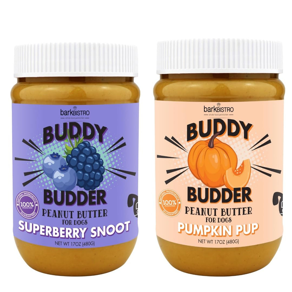 BUDDY BUDDER Bark Bistro – pot de beurre cacahuète naturel idéal pour récompenser les chiens