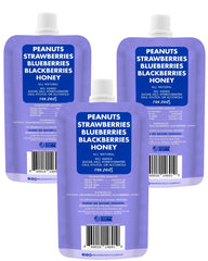 Buddy Budder Superberry Snoot – pâte d'arachide naturelle pour chiens.