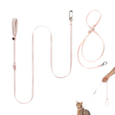BuddyArmor chat-harnais rose pale pour promenades confortables et sans fuite.