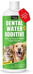 BuddyCheer eau dentaire enzymatique pour chien en bouteille, haleine plus fraîche durablement.