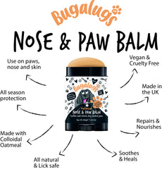 BUGALUGS massage-pattes-chien: facilite l'application et apaise les zones sèches.