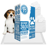 Bulldogology pads grand format 24x24, absorption rapide pour sols propres.