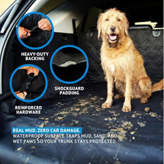 Bulldogology protection coffre rayures chien: ideale pour les trajets avec animaux.