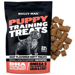 Bully Max friandises d'entraînement chiot : récompense savoureuse pour apprentissage efficace.