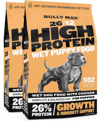 Bully Max, nourriture chiot seche au poulet, pratique et nutritive.