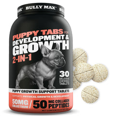 Bully Max vitamines chiot – bouteille, soutien à la croissance et énergie
