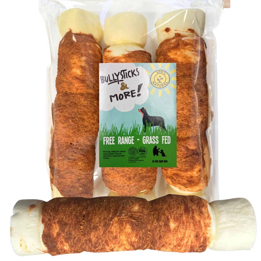 BULLYSTICKS & MORE – Rouleaux-joue-boeuf-chien, mastication longue et naturelle