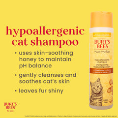 BURT'S BEES FOR PETS Shampoing, pelage nourri grâce au karité et au miel.
