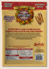 Twists poulet et cuir brut, Butcher Shop Harvest Edition, parfaits pour divertir et récompenser le chien
