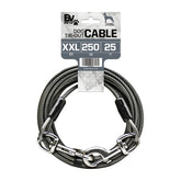 BV câble d'attache chien 25 pieds avec rotation 360, liberté maîtrisée.