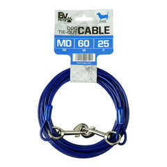 BV câble-attache-chien-25-pieds offre liberté maîtrisée et sécurité.