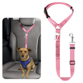 BWOGUE ceinture sécurité chien réfléchissante pour trajets nocturnes.