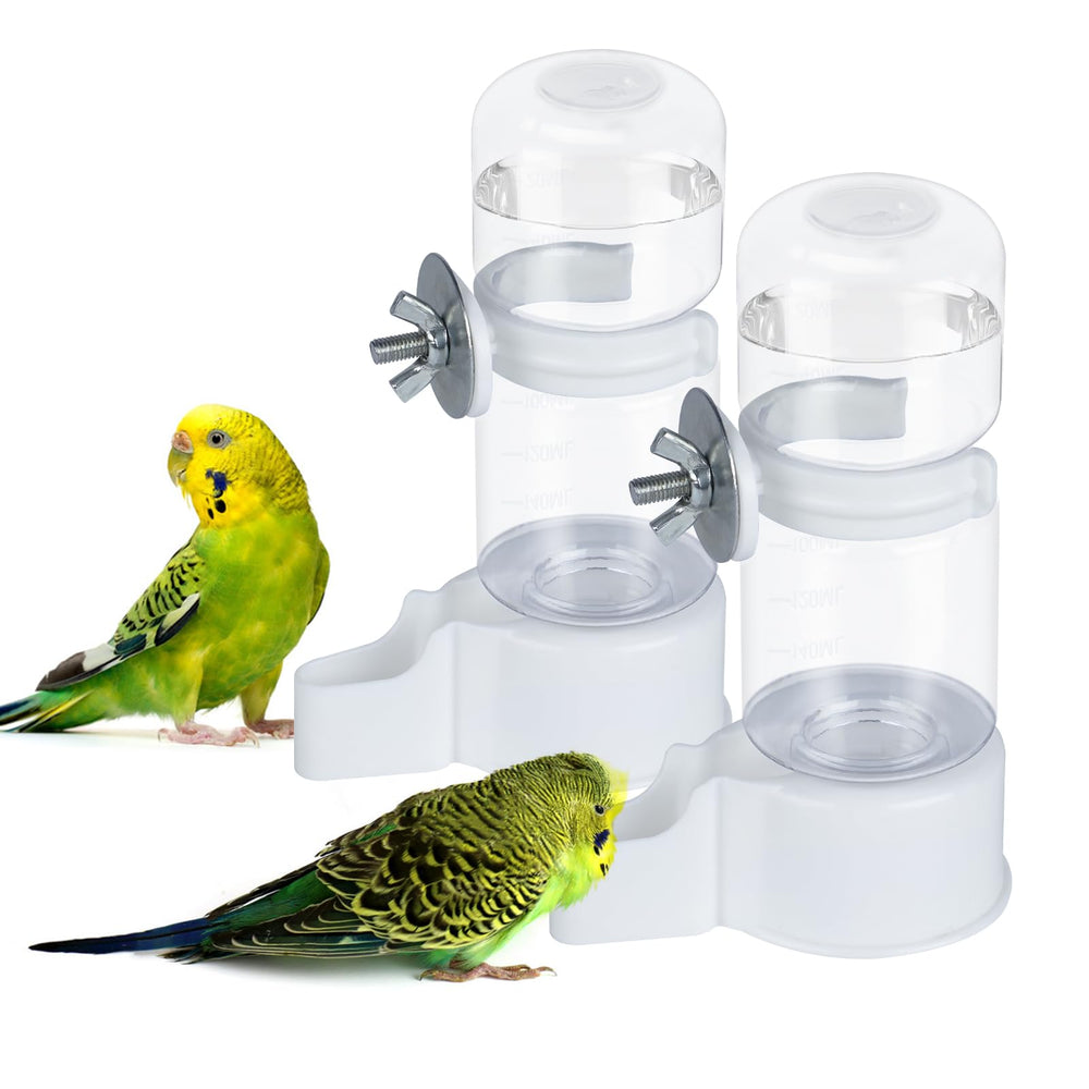 BWOGUE distributeur eau automatique pour oiseaux, réservoir transparent pour surveiller l’eau facilement.