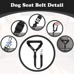 BWOGUE lanière nylon durable ajustable 18-30 pouces pour tous les chiens.