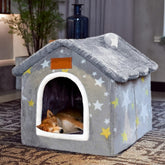 BXEBUI Maison chien interieur mousse memoire pour soutien confortable