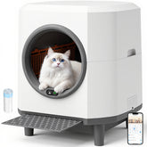 CABZOON bac-litiere-auto-nettoyant 90L, confort et propreté pour plusieurs chats.