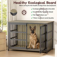 CABZOON cage chien serrures anti-échappement pour plus de sécurité.