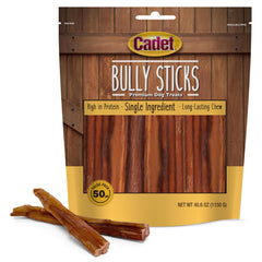 Cadet Bully Sticks petit chien – emballage 50, récompense durable pour petites races.