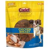 Cadet Gourmet bouchées poulet: récompense savoureuse et riche en protéines pour chiens.