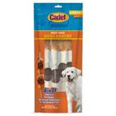 Cadet Gourmet – brochette peau-boeuf poulet, récompense savoureuse et soutien à l'hygiène dentaire.