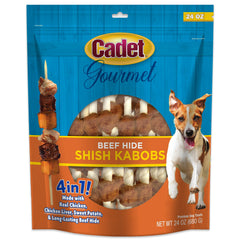 Cadet Gourmet kabob boeuf-poulet patate douce, friable et savoureux pour petits chiens