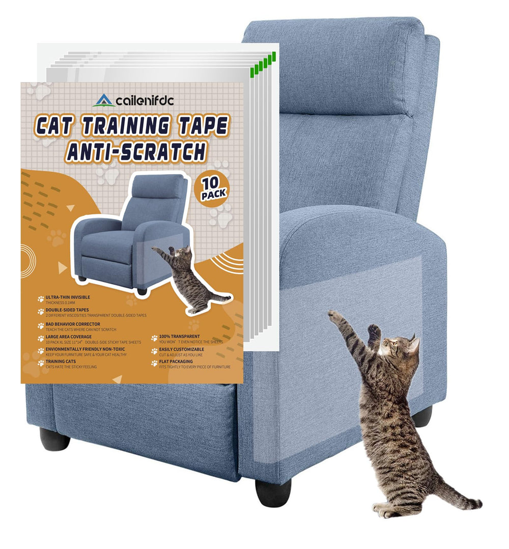Caillenifdc bande-deterrente-chat invisible sur canapé protège le tissu des griffes