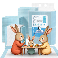 Caïlos Tapis Pipi lapins : surface absorbante idéale pour l'apprentissage.