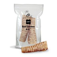 Cal Premium Trachée de Boeuf pour Chien, format 4-6 po, utile et nourrissant.