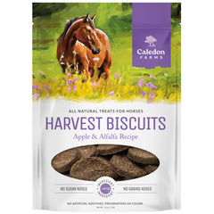 Caledon Farms Harvest Biscuits pomme-luzerne, friandise croquante pour cheval.