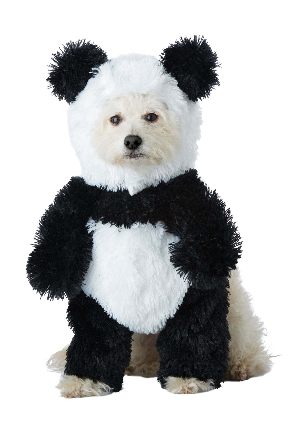 Panda Pooch: costume chien, corps pelucheux pour un look adorable.