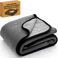 Callarome couverture imperméable 80x90 gris protège lit et canapé