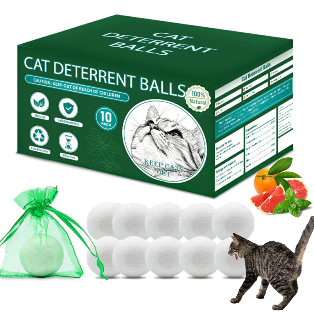 Callmynm balles menthe-citron pour extérieur, repoussent les chats et protègent le jardin.