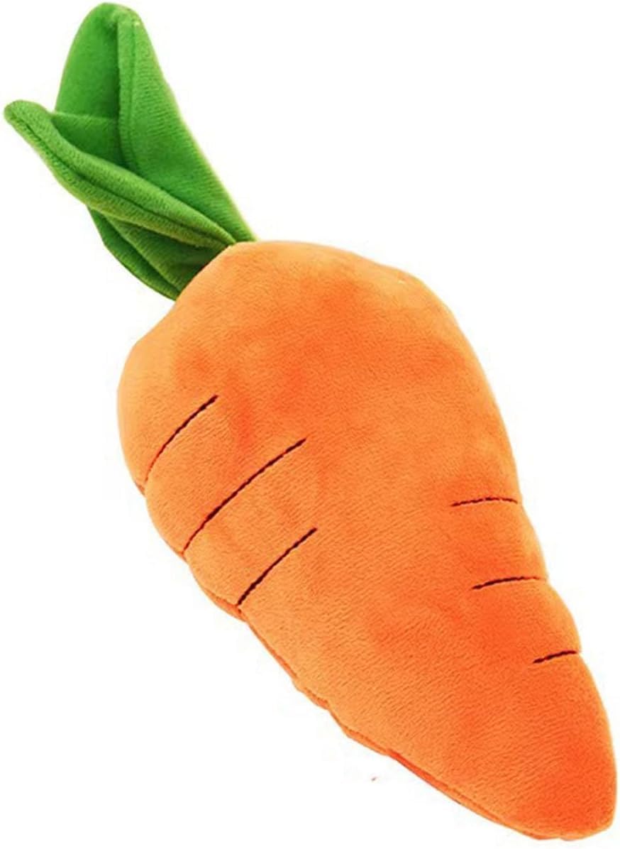 Peluche carotte Calsgkspray avec son de craquement pour amusement