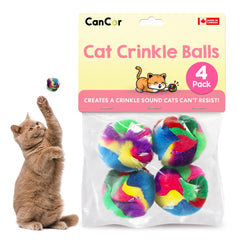 Boules Cancor Innovations de 1,5 pouces pour chat, stimulent le jeu intérieur.