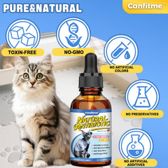 Canfitme Antibitics pour chats — forme liquide, absorption rapide après ingestion.