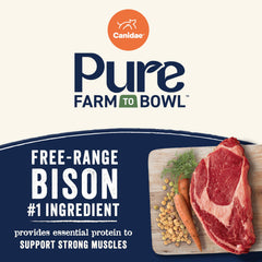 CANIDAE Bison et Lentilles : repas équilibré pour muscles et énergie.
