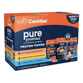 CANIDAE Pure Protein Topper emballage prêt à l’emploi pour chien.