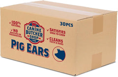 Canine Butcher Shop Oreilles de porc, texture naturelle pour une mastication longue.