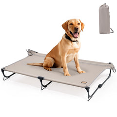 CANINE CANYON Daisy Cot pliable, transport facile pour camping et voyages.